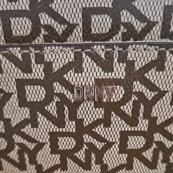 DKNY Brown‎ Monogram Crossbody Bag - Picture 2 of 12